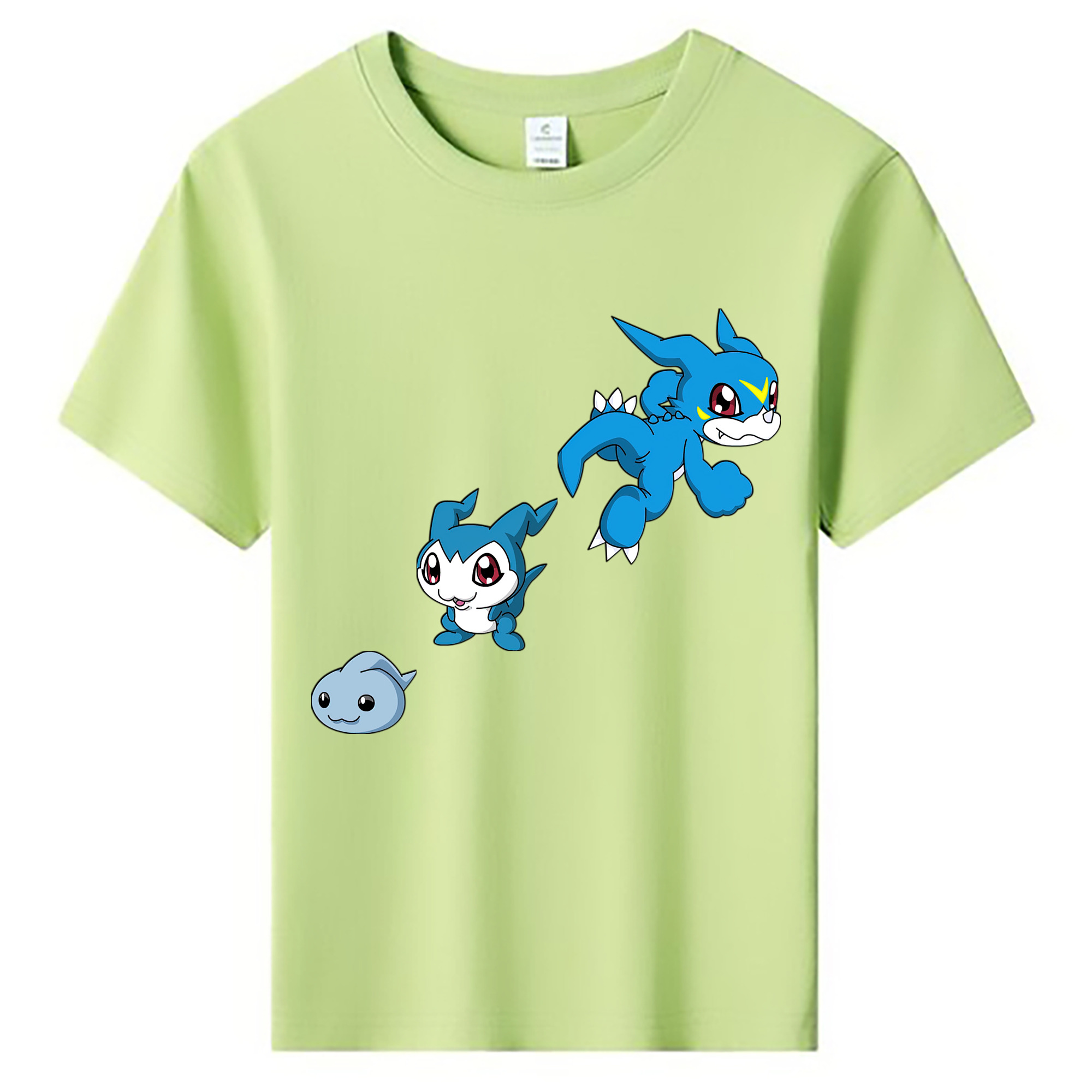 （画像用） Digimon デジタルモンスター/デジモン 綿100％キッズTシャツ（フロントプリント）